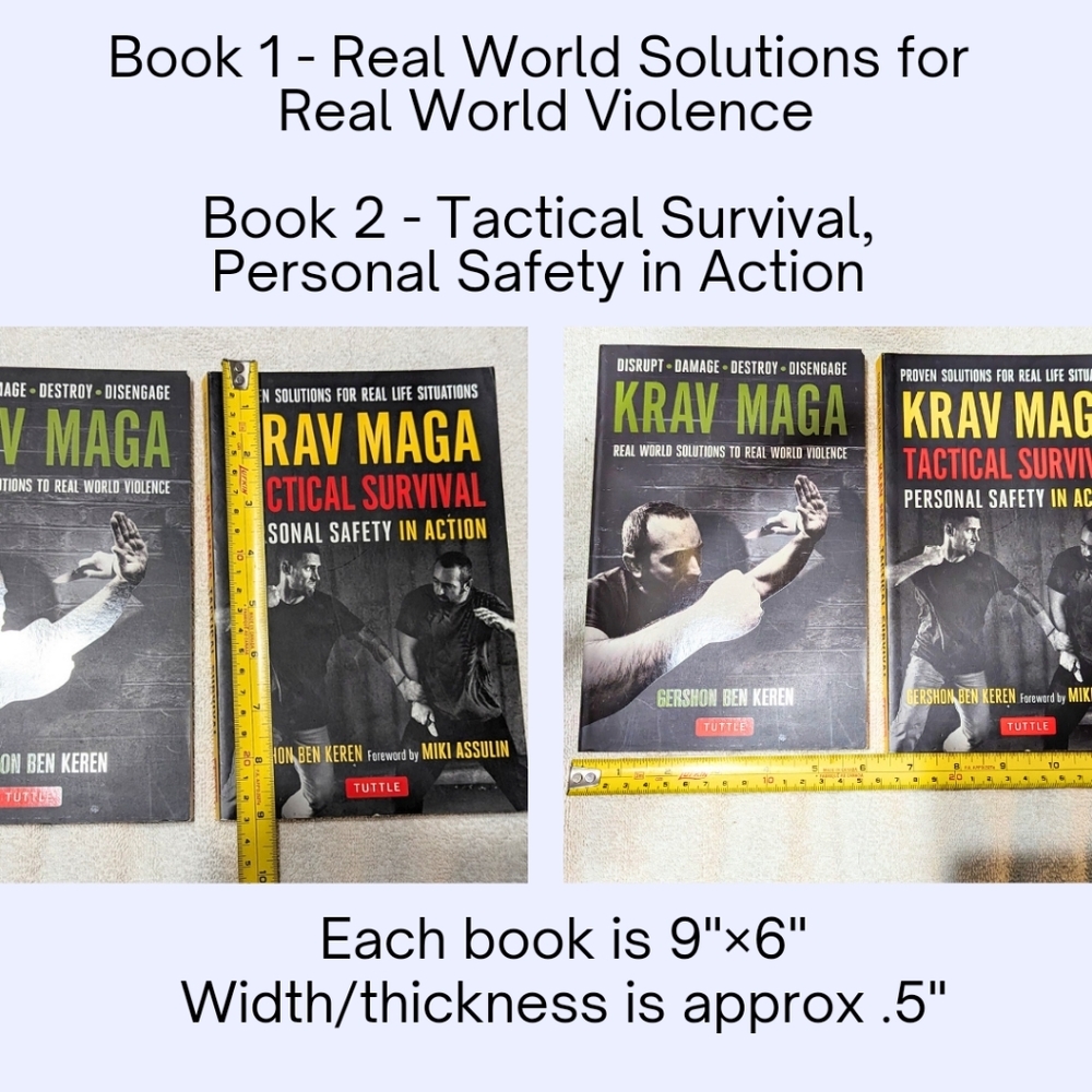 Set of 2 Krav Maga Books, EUC